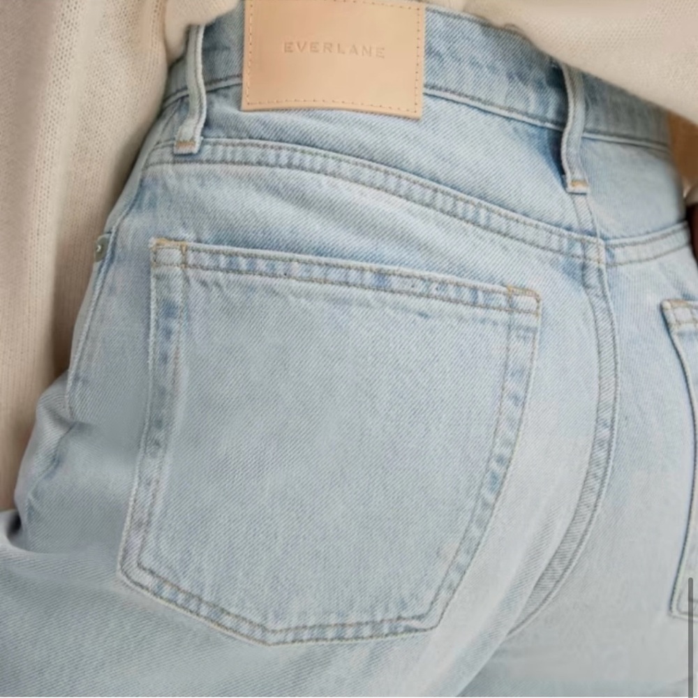 Everlane Blue Ankle , the 90’s cheeky jeans Patchwork Design - Picture 3 of 12